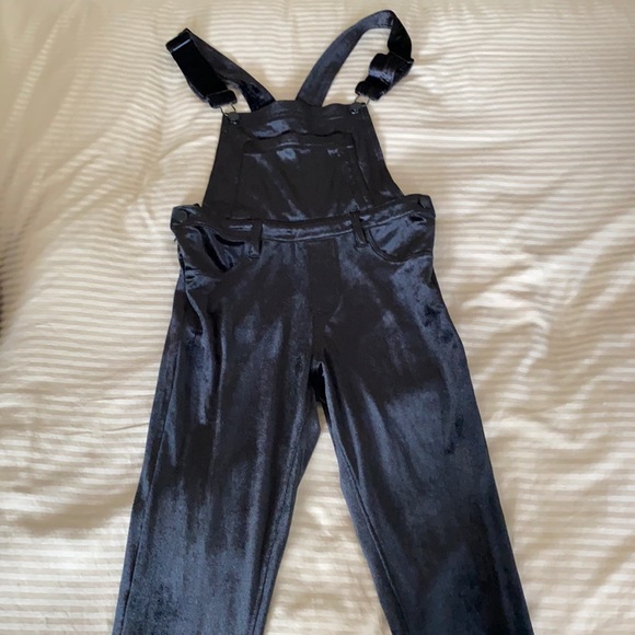 Blank NYC Velvet Overalls
